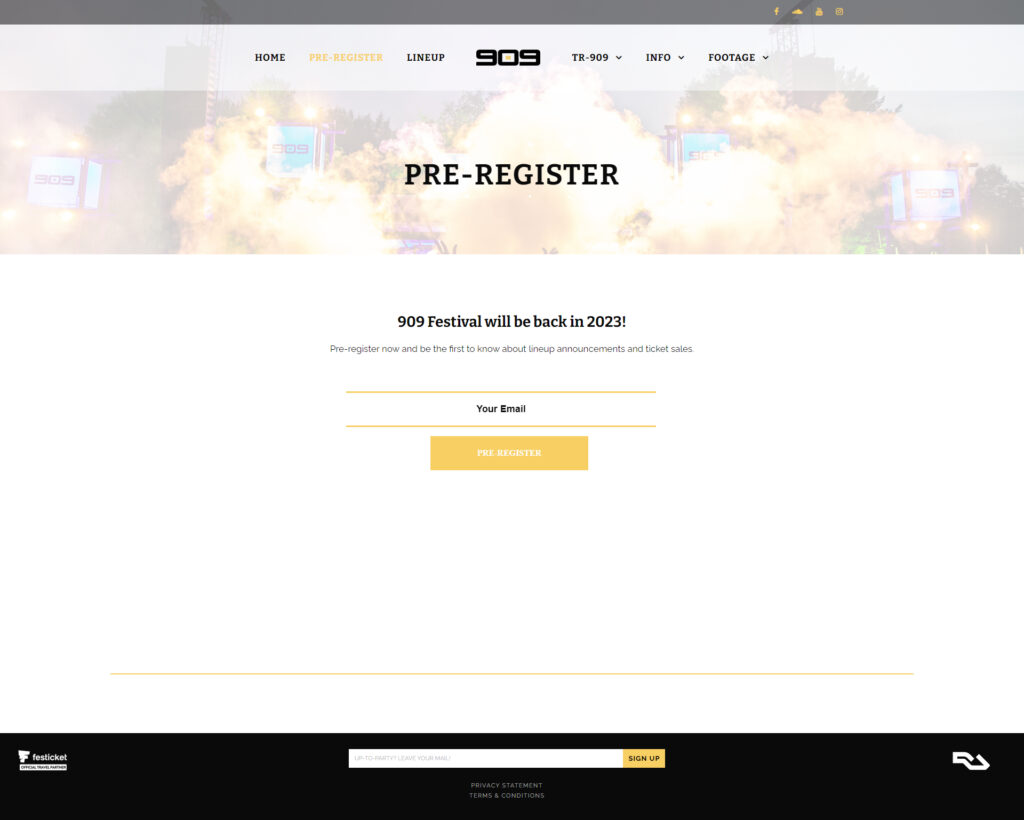 WebSpaceZ Webdesign 909 Festival