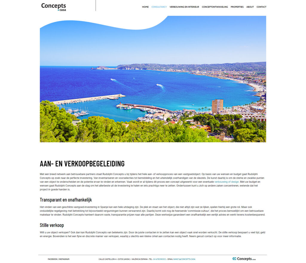 WebSpaceZ Webdesign Concepts Casa Javea