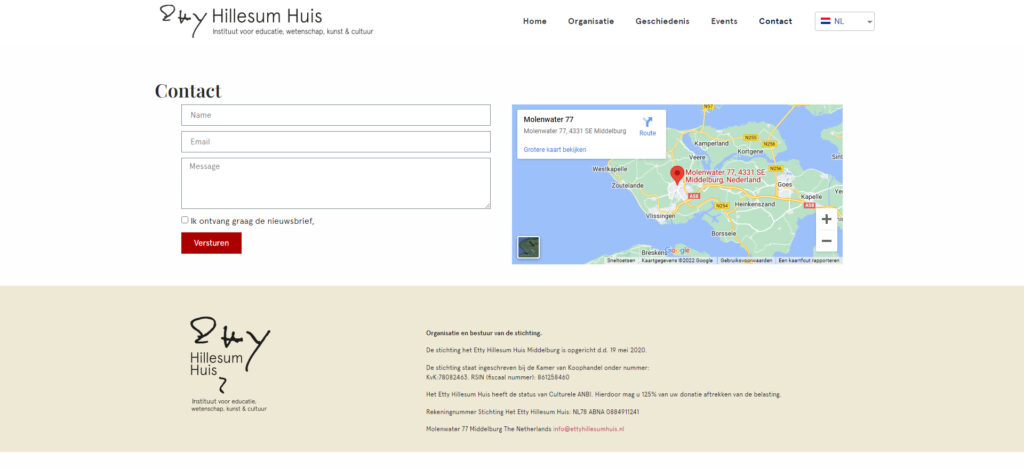 WebSpaceZ Webdesign EttyHillesumHuis
