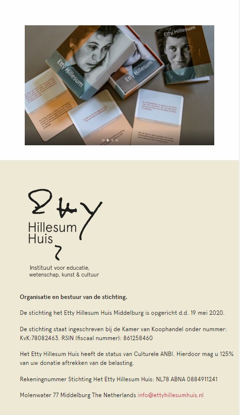 WebSpaceZ Webdesign EttyHillesumHuis