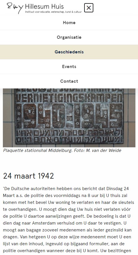 WebSpaceZ Webdesign EttyHillesumHuis