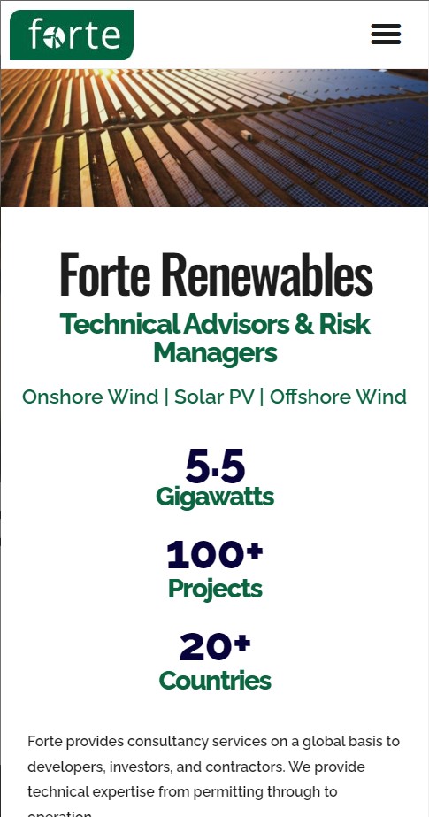 Webspacez Webdesign Forte Renewables
