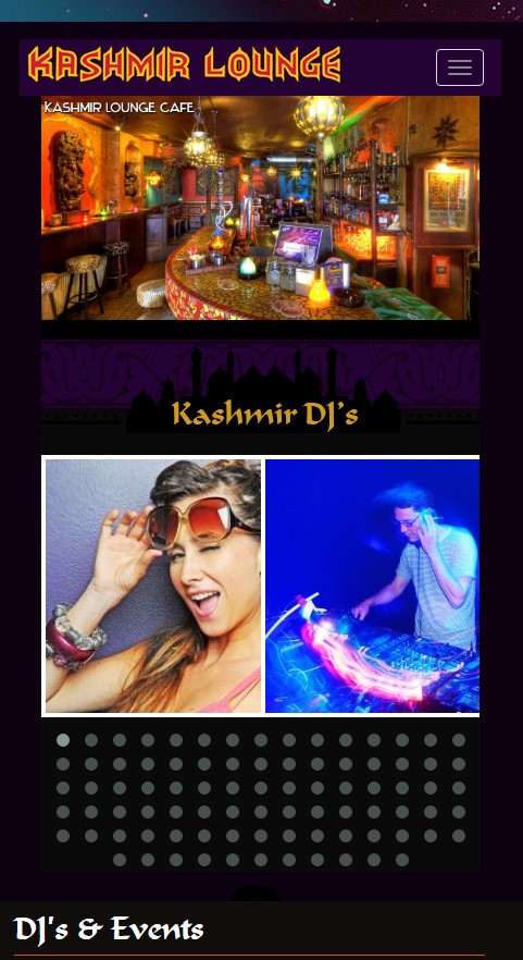 WebSpaceZ Webdesign Kashmir Lounge cafe