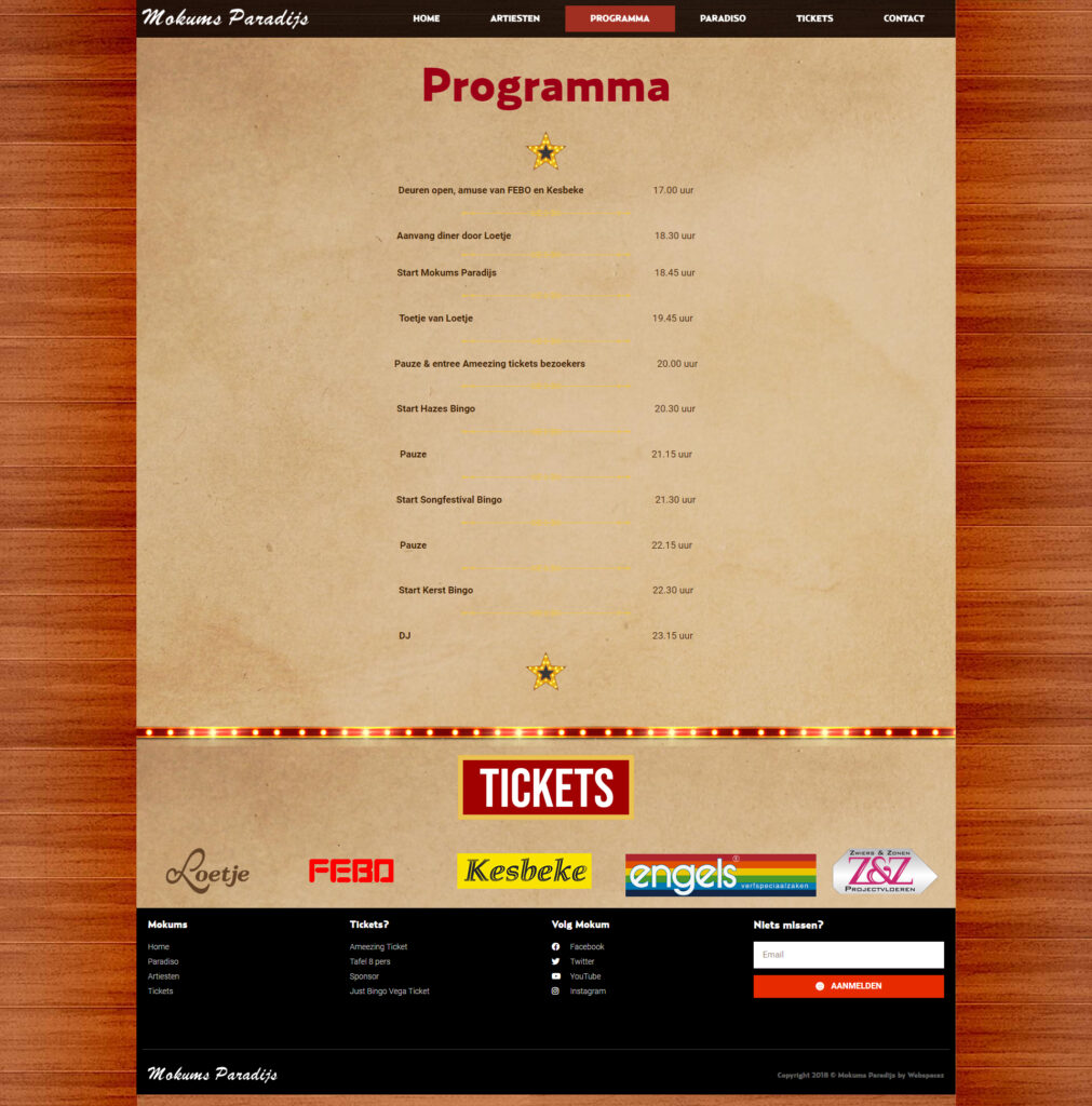 WebSpaceZ Webdesign Mokums Paradijs