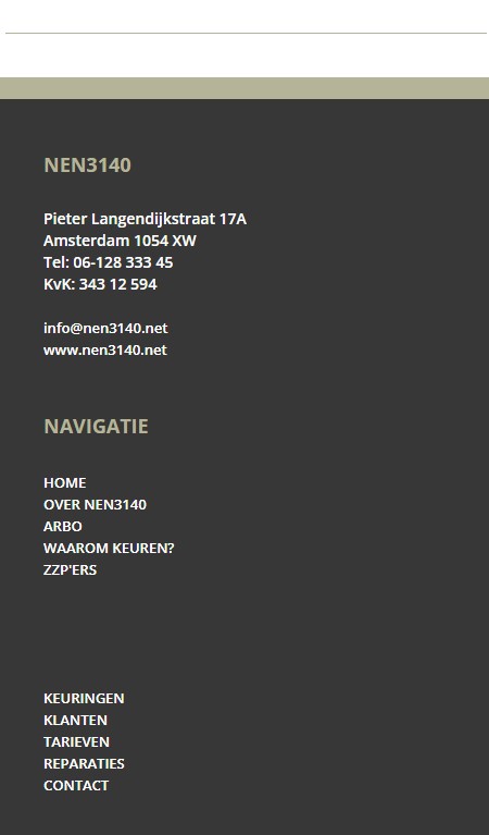 WebSpaceZ Webdesign NEN Keuringen