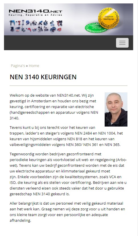 WebSpaceZ Webdesign NEN Keuringen
