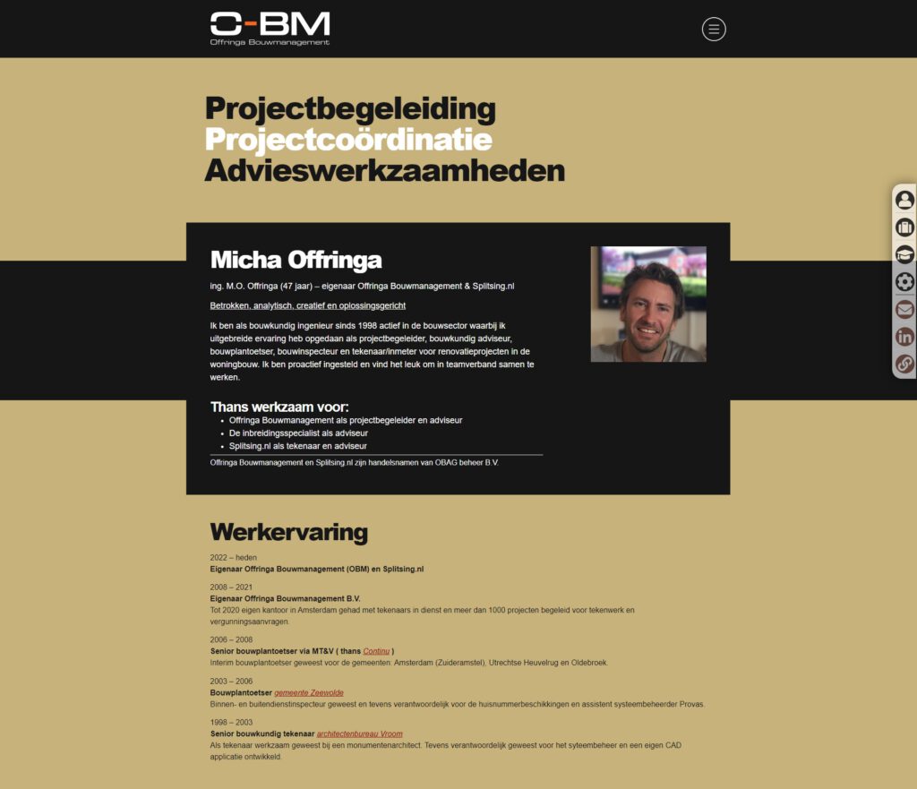 WebSpaceZ Webdesign Offringa Bouwmanagement