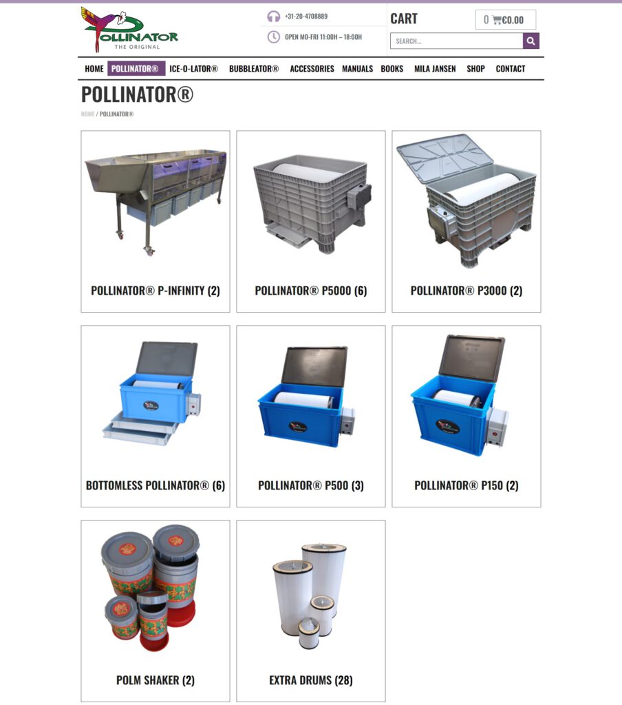 WeSpaceZ Pollinator Webshop