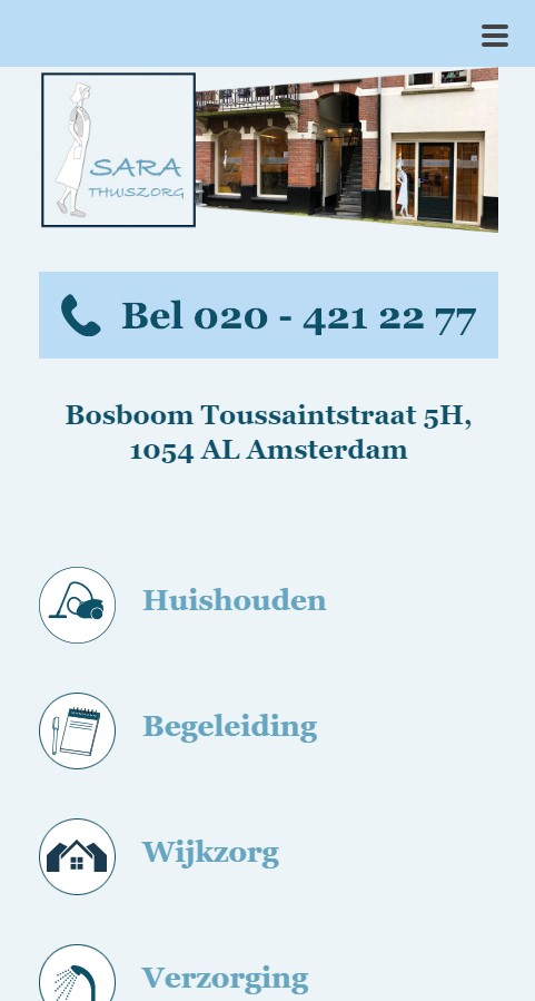 WebSpaceZ Webdesign Sara Thuis Zorg