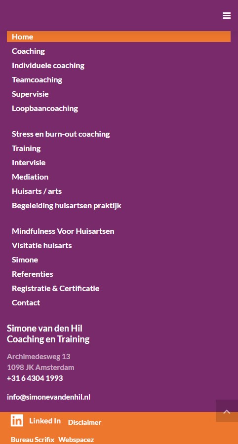 WebSpaceZ Webdesign Simone van den Hil Coaching en Training
