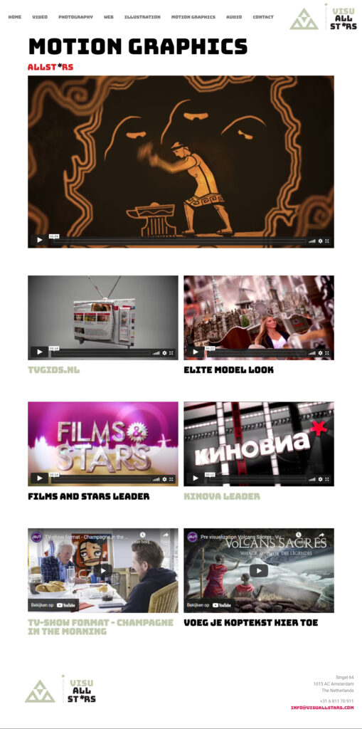 WebSpaceZ Webdesign Visuallstars