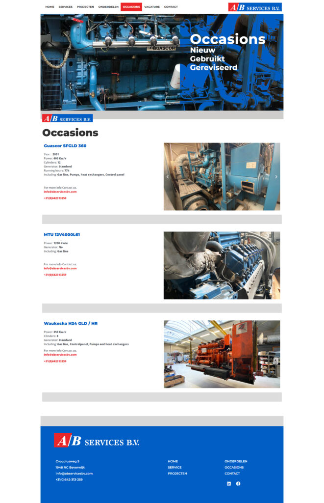 WebSpaceZ Webdesign Warmte Krachtkoppeling