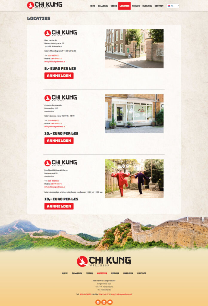 WebSpaceZ Webdesign Chi Kung Wellness