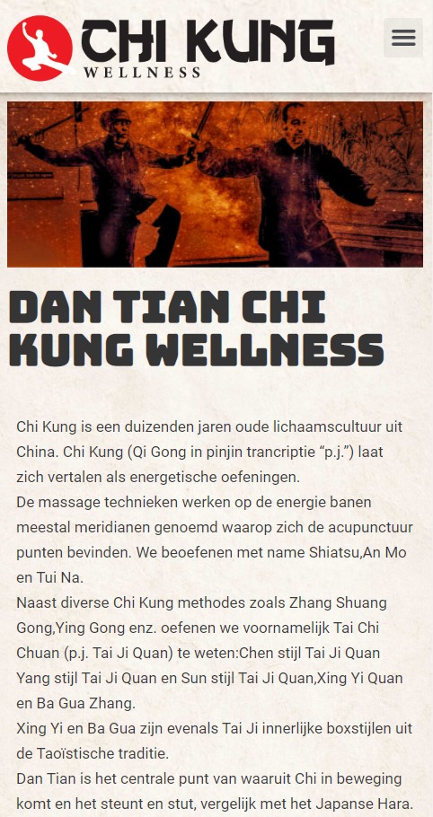 WebSpaceZ Webdesign Chi Kung Wellness