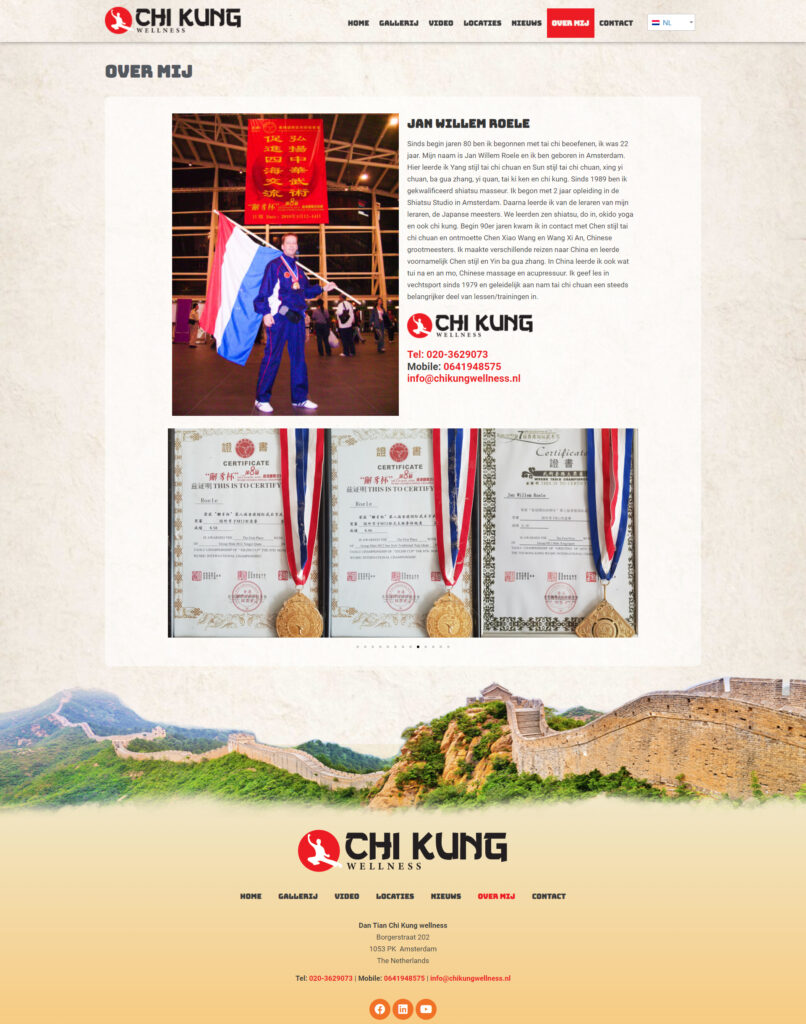 WebSpaceZ Webdesign Chi Kung Wellness