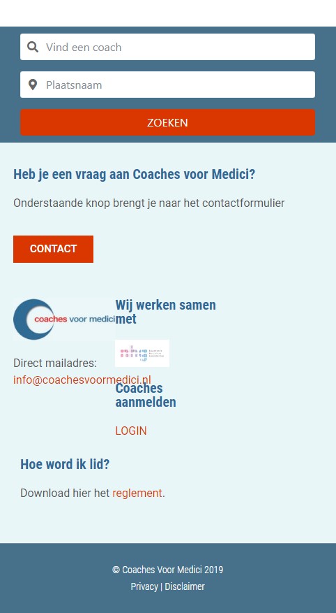 WebSpaceZ Webdesign Coaches voor Medici