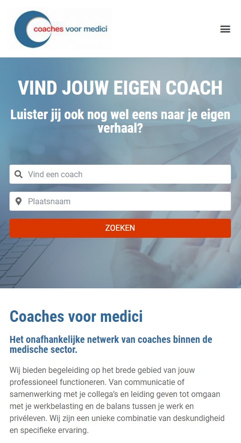 WebSpaceZ Webdesign Coaches voor Medici