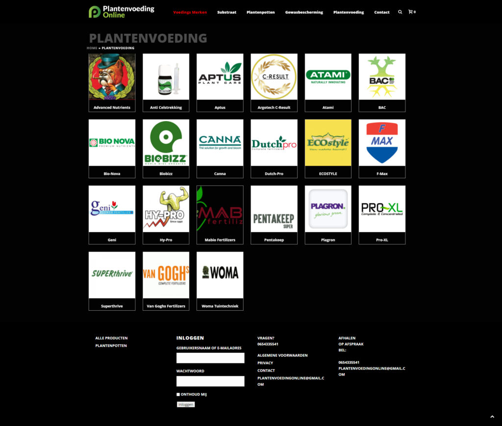 WebSpaceZ Webdesign Plantenvoeding