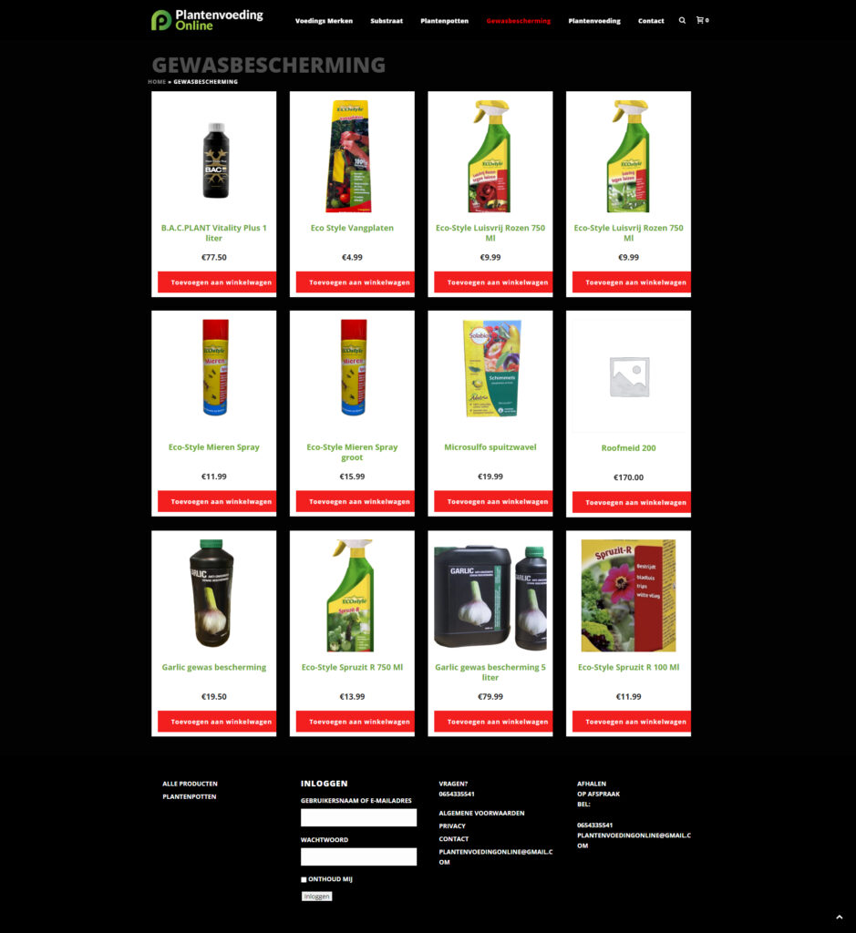 WebSpaceZ Webdesign Plantenvoeding