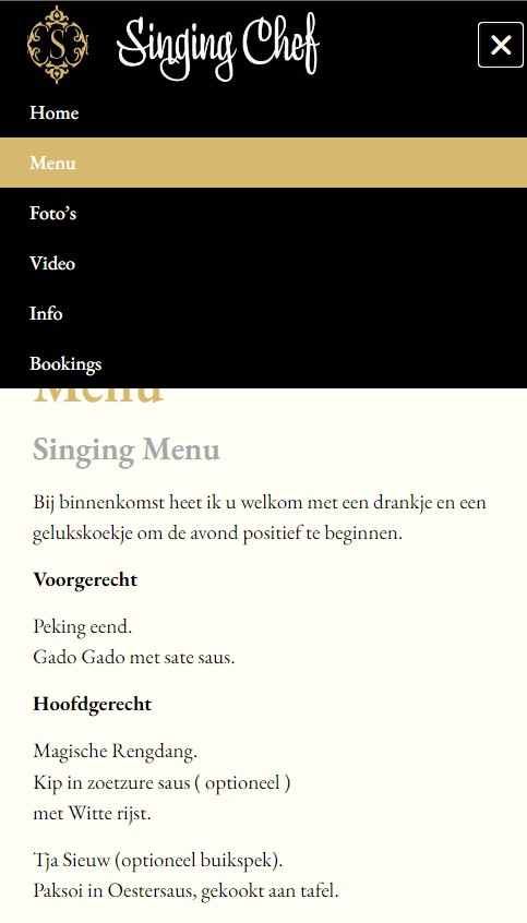 WebSpaceZ Webdesign Singing Chef