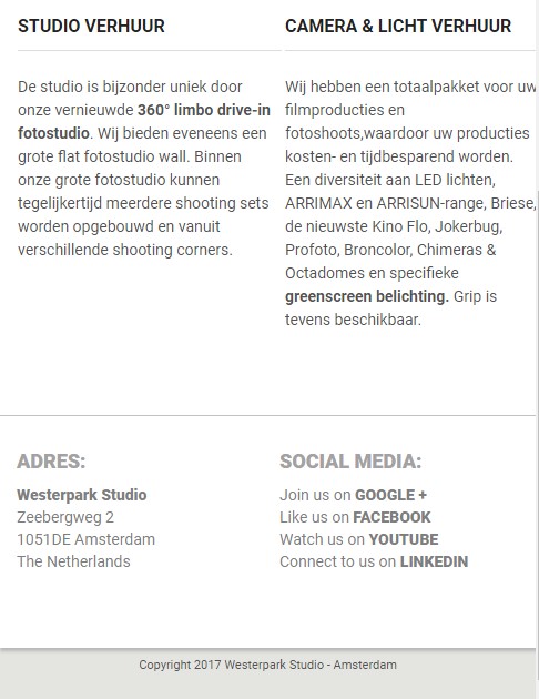 WebSpaceZ Webdesign Wester Park Studio
