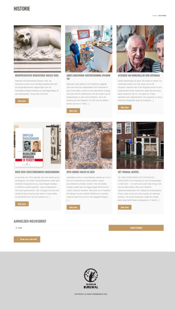 WebSpaceZ Webdesign Wijkraad Burgwal