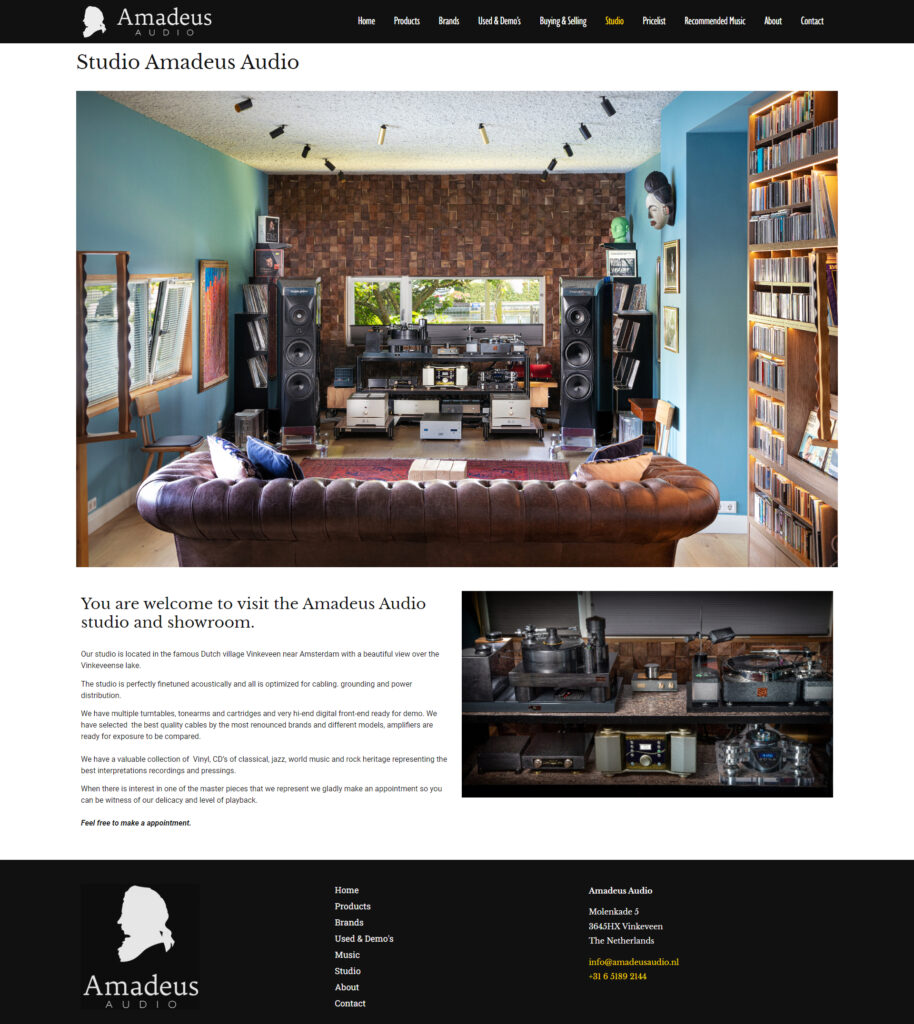 WebSpaceZ Webdesign Amadeus Audio