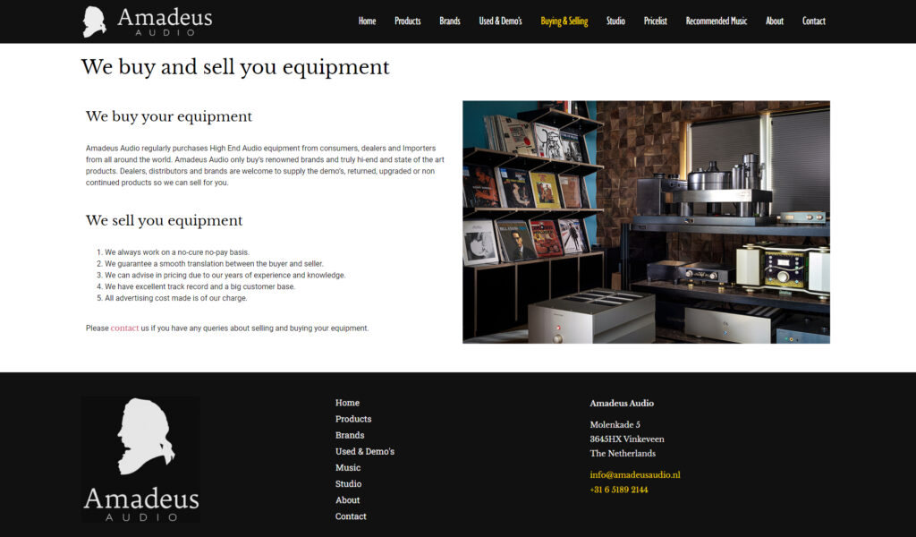 WebSpaceZ Webdesign Amadeus Audio