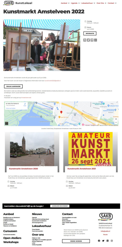 WebSpaceZ Webdesign SAKB KunstLokaal