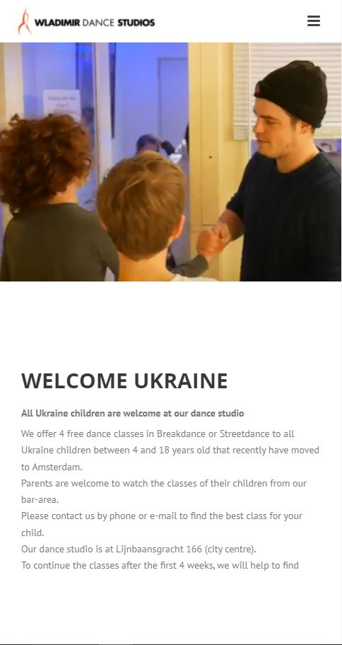 WebSpaceZ Webdesign Wladimir Dance Studios